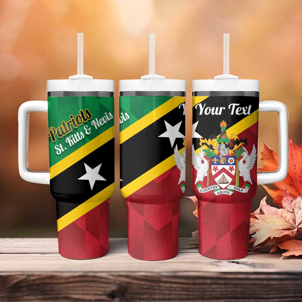 Custom Saint Kitts and Nevis Cricket Tumbler With Handle Go Champions Patriots