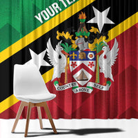 Custom Saint Kitts and Nevis Cricket Window Curtain Go Champions Patriots