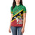 Custom Saint Kitts and Nevis Cricket Women Polo Shirt Go Champions Patriots