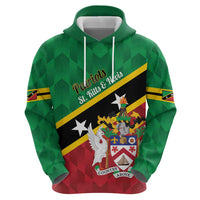 Custom Saint Kitts and Nevis Cricket Zip Hoodie Go Champions Patriots