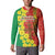 Enkutatash Ethiopia Button Sweatshirt Melkam Addis Amet Adey Abeba Flower - Wonder Print Shop
