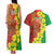 Enkutatash Ethiopia Couples Matching Tank Maxi Dress and Hawaiian Shirt Melkam Addis Amet Adey Abeba Flower - Wonder Print Shop