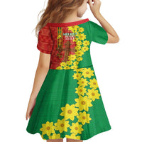 Enkutatash Ethiopia Family Matching Off Shoulder Maxi Dress and Hawaiian Shirt Melkam Addis Amet Adey Abeba Flower - Wonder Print Shop