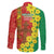 Enkutatash Ethiopia Family Matching Off Shoulder Short Dress and Hawaiian Shirt Melkam Addis Amet Adey Abeba Flower - Wonder Print Shop
