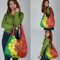 Enkutatash Ethiopia Grocery Bag Melkam Addis Amet Adey Abeba Flower