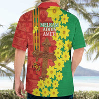 Enkutatash Ethiopia Hawaiian Shirt Melkam Addis Amet Adey Abeba Flower - Wonder Print Shop