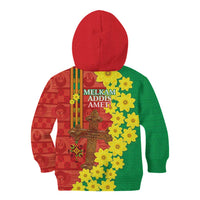 Enkutatash Ethiopia Kid Hoodie Melkam Addis Amet Adey Abeba Flower - Wonder Print Shop