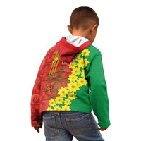 Enkutatash Ethiopia Kid Hoodie Melkam Addis Amet Adey Abeba Flower - Wonder Print Shop