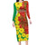Enkutatash Ethiopia Long Sleeve Bodycon Dress Melkam Addis Amet Adey Abeba Flower - Wonder Print Shop