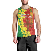 Enkutatash Ethiopia Men Tank Top Melkam Addis Amet Adey Abeba Flower - Wonder Print Shop
