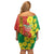 Enkutatash Ethiopia Off Shoulder Short Dress Melkam Addis Amet Adey Abeba Flower - Wonder Print Shop