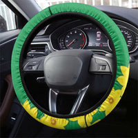 Enkutatash Ethiopia Steering Wheel Cover Melkam Addis Amet Adey Abeba Flower - Wonder Print Shop