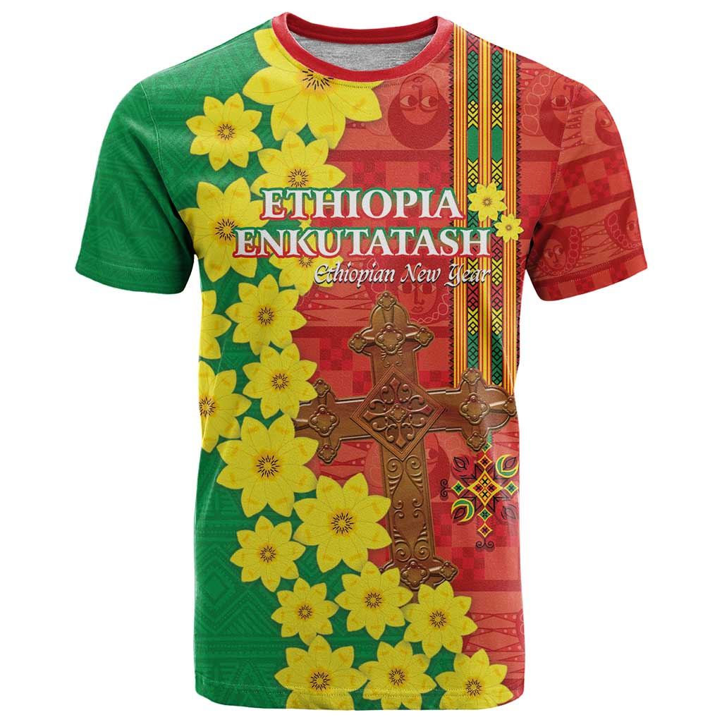 Enkutatash Ethiopia T Shirt Melkam Addis Amet Adey Abeba Flower - Wonder Print Shop