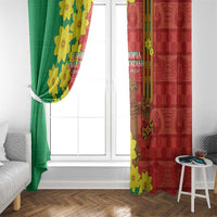Enkutatash Ethiopia Window Curtain Melkam Addis Amet Adey Abeba Flower - Wonder Print Shop