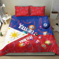 Personalised Philippines Billiards Bedding Set Cue With Balls Flag Style - Wonder Print Shop