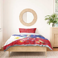 Personalised Philippines Billiards Bedding Set Cue With Balls Flag Style - Wonder Print Shop