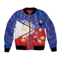 Personalised Philippines Billiards Bomber Jacket Cue With Balls Flag Style - Wonder Print Shop