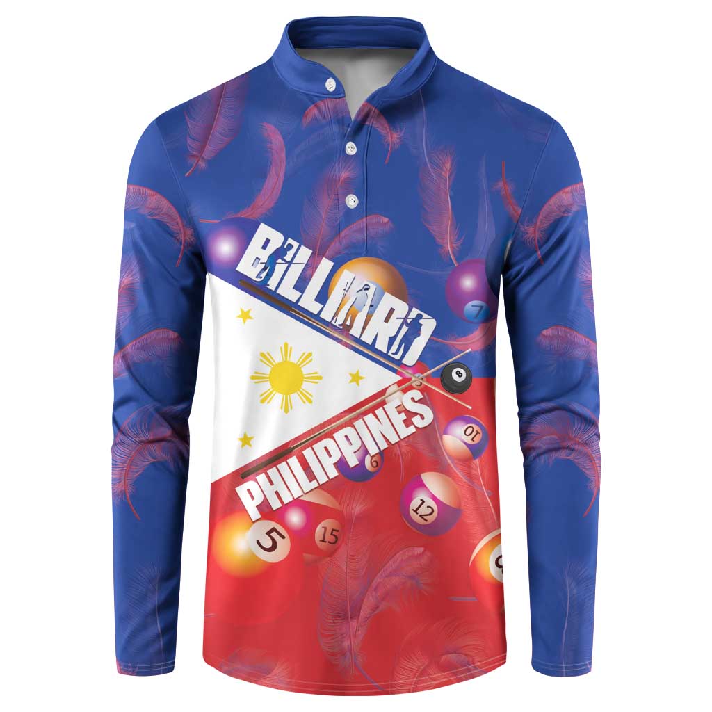 Personalised Philippines Billiards Button Sweatshirt Cue With Balls Flag Style - Wonder Print Shop