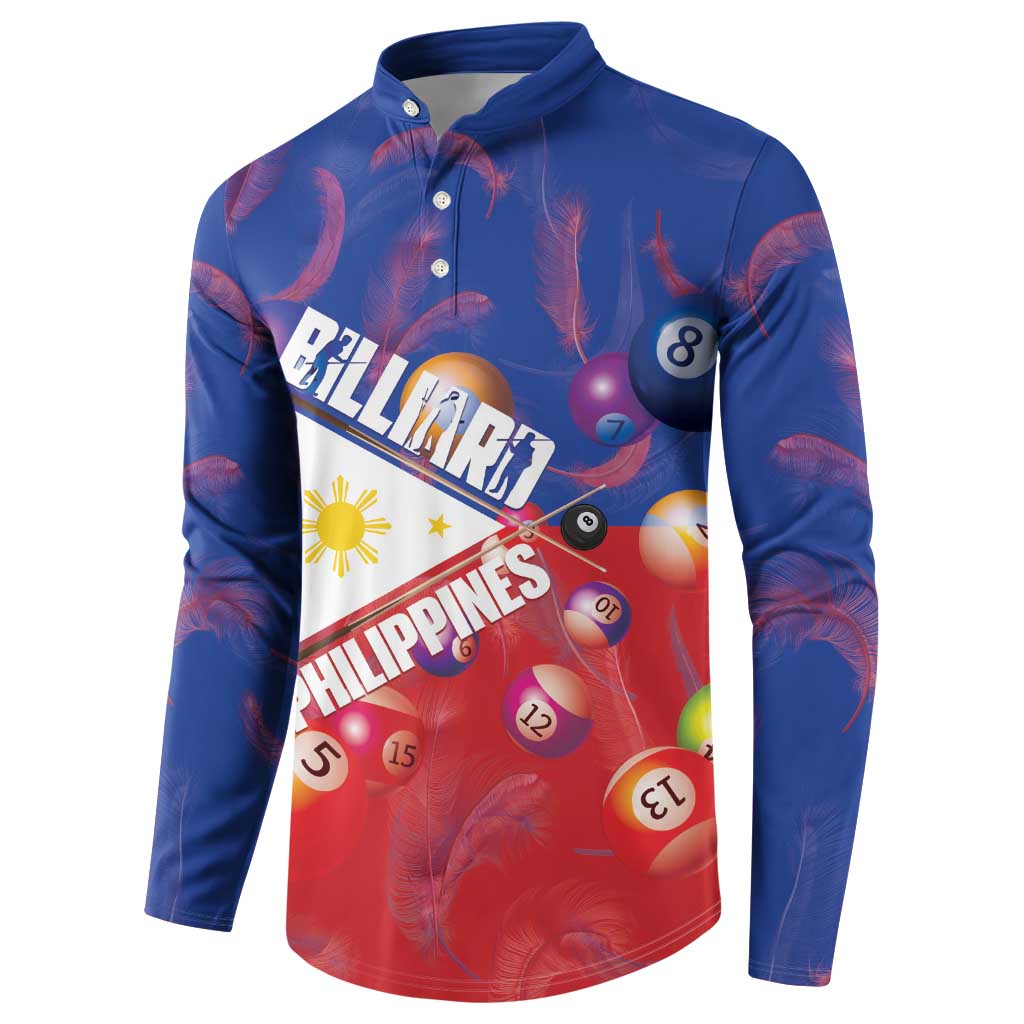 Personalised Philippines Billiards Button Sweatshirt Cue With Balls Flag Style - Wonder Print Shop