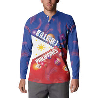 Personalised Philippines Billiards Button Sweatshirt Cue With Balls Flag Style - Wonder Print Shop