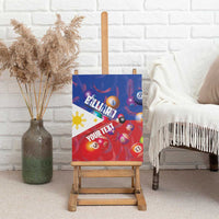 Personalised Philippines Billiards Canvas Wall Art Cue With Balls Flag Style - Wonder Print Shop