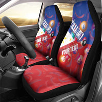 Personalised Philippines Billiards Car Seat Cover Cue With Balls Flag Style - Wonder Print Shop