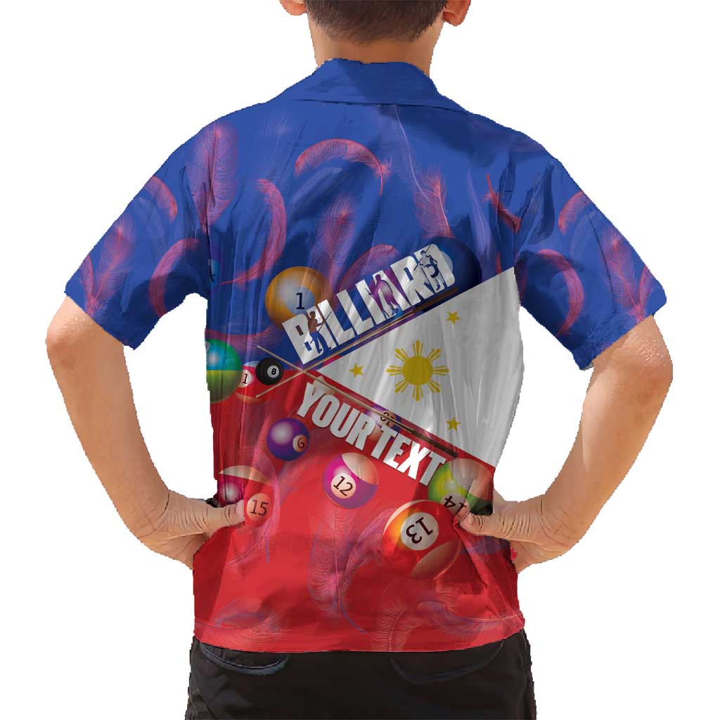 Personalised Philippines Billiards Family Matching Summer Maxi Dress and Hawaiian Shirt Cue With Balls Flag Style - Wonder Print Shop