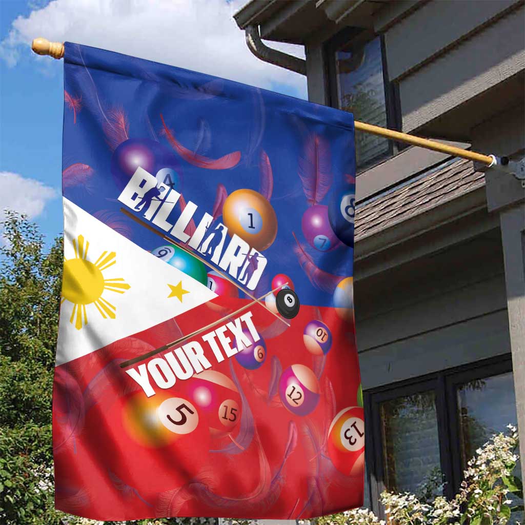 Personalised Philippines Billiards Garden Flag Cue With Balls Flag Style - Wonder Print Shop