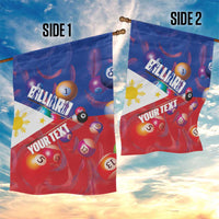 Personalised Philippines Billiards Garden Flag Cue With Balls Flag Style - Wonder Print Shop