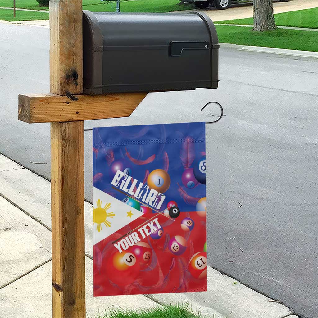 Personalised Philippines Billiards Garden Flag Cue With Balls Flag Style - Wonder Print Shop