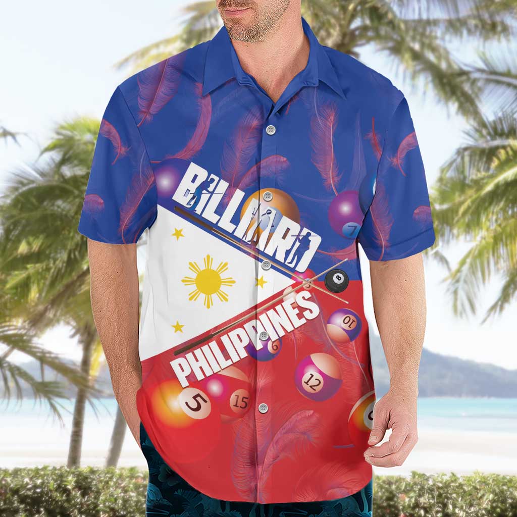 Personalised Philippines Billiards Hawaiian Shirt Cue With Balls Flag Style - Wonder Print Shop