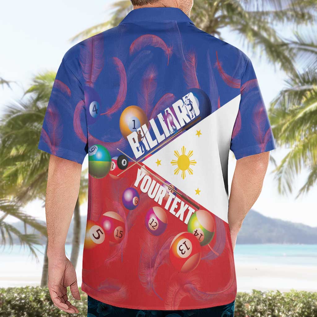 Personalised Philippines Billiards Hawaiian Shirt Cue With Balls Flag Style - Wonder Print Shop