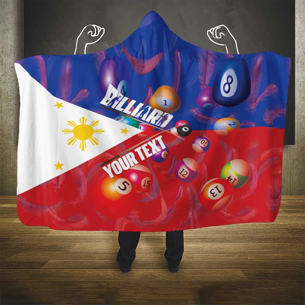 Personalised Philippines Billiards Hooded Blanket Cue With Balls Flag Style - Wonder Print Shop