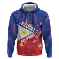 Personalised Philippines Billiards Hoodie Cue With Balls Flag Style - Wonder Print Shop