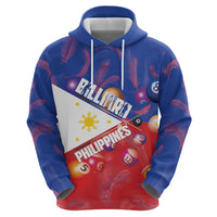 Personalised Philippines Billiards Hoodie Cue With Balls Flag Style - Wonder Print Shop