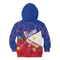 Personalised Philippines Billiards Kid Hoodie Cue With Balls Flag Style - Wonder Print Shop