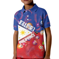 Personalised Philippines Billiards Kid Polo Shirt Cue With Balls Flag Style - Wonder Print Shop