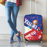 Personalised Philippines Billiards Luggage Cover Cue With Balls Flag Style - Wonder Print Shop