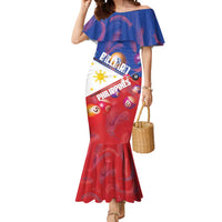 Personalised Philippines Billiards Mermaid Dress Cue With Balls Flag Style - Wonder Print Shop