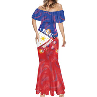 Personalised Philippines Billiards Mermaid Dress Cue With Balls Flag Style - Wonder Print Shop