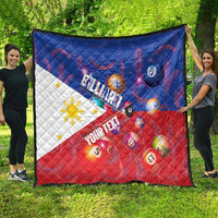 Personalised Philippines Billiards Quilt Cue With Balls Flag Style - Wonder Print Shop