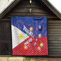 Personalised Philippines Billiards Quilt Cue With Balls Flag Style - Wonder Print Shop