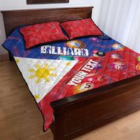 Personalised Philippines Billiards Quilt Bed Set Cue With Balls Flag Style - Wonder Print Shop