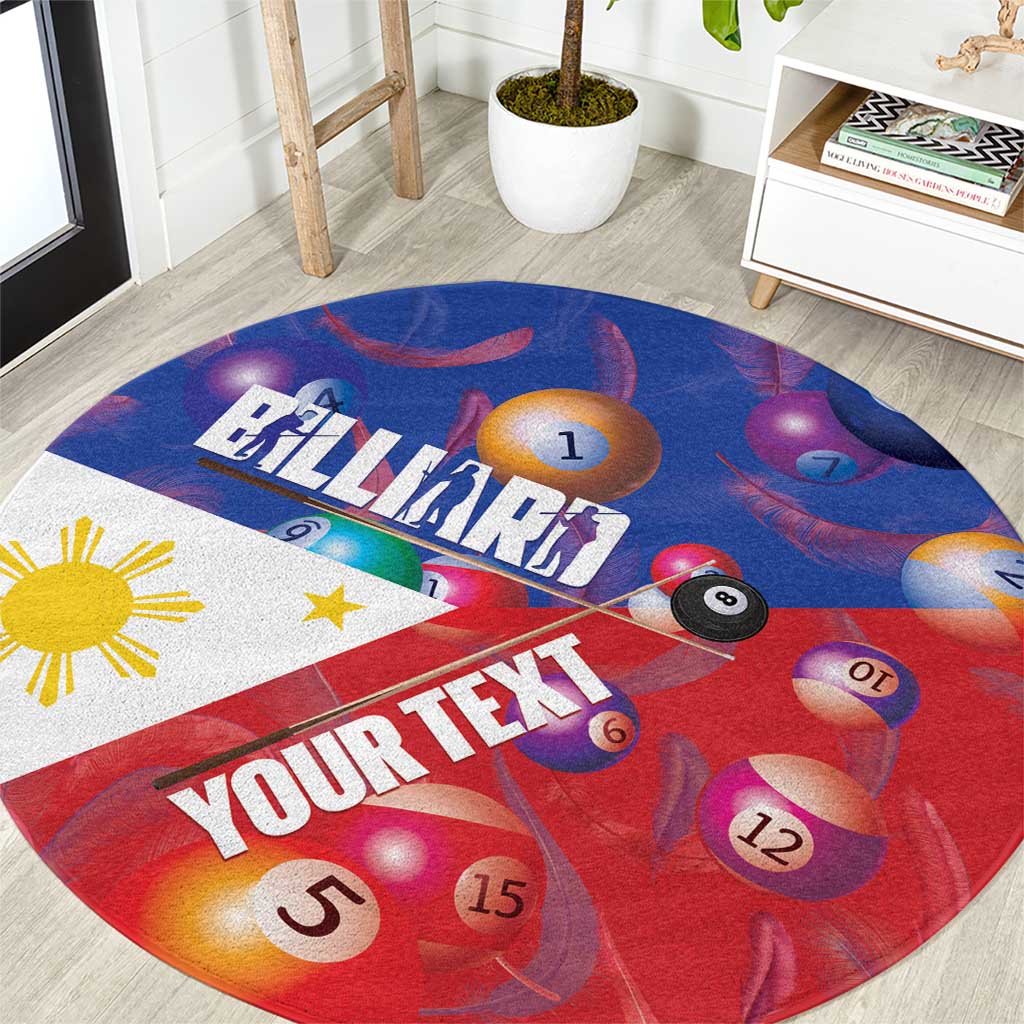 Personalised Philippines Billiards Round Carpet Cue With Balls Flag Style - Wonder Print Shop