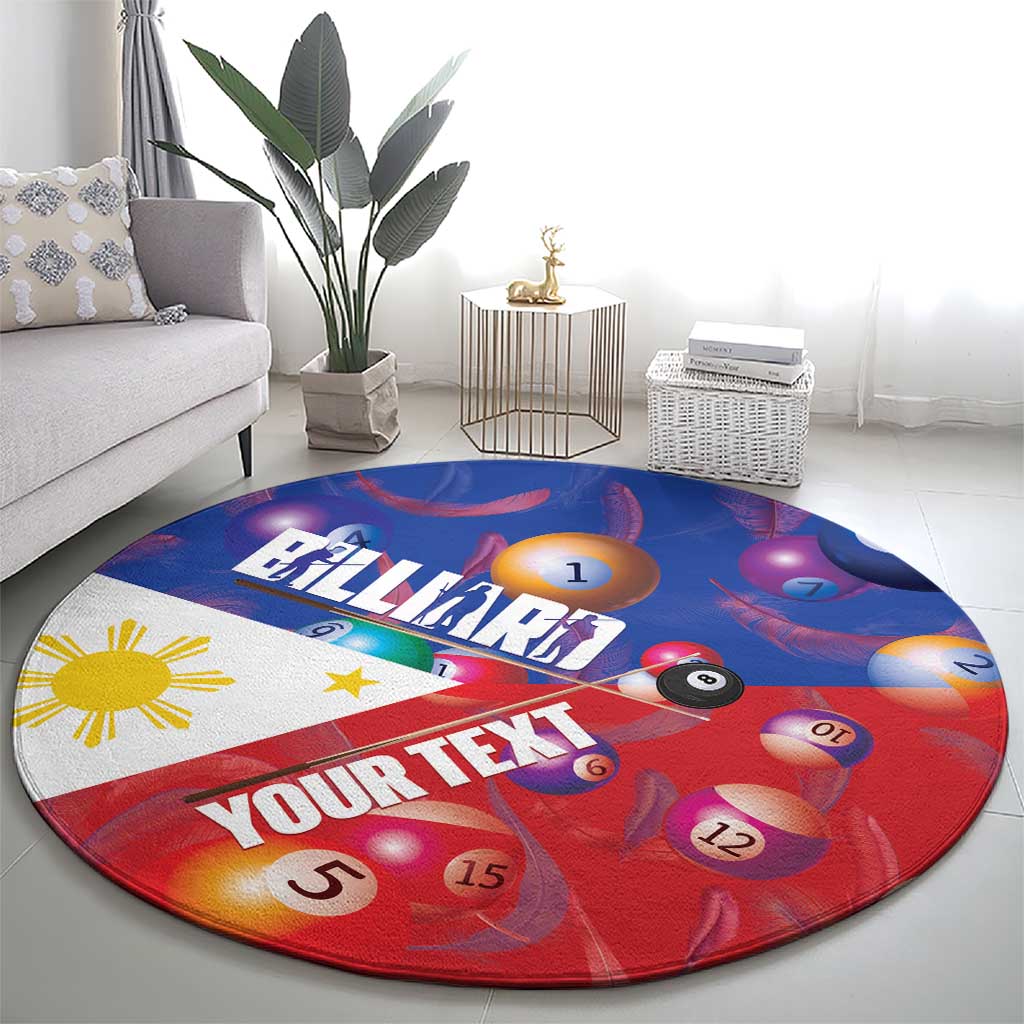 Personalised Philippines Billiards Round Carpet Cue With Balls Flag Style - Wonder Print Shop
