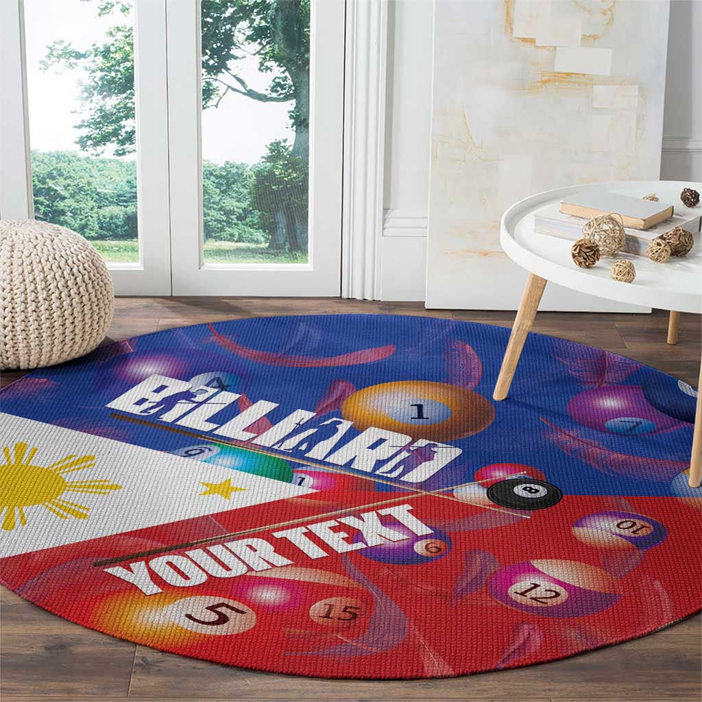 Personalised Philippines Billiards Round Carpet Cue With Balls Flag Style - Wonder Print Shop