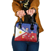 Personalised Philippines Billiards Shoulder Handbag Cue With Balls Flag Style - Wonder Print Shop