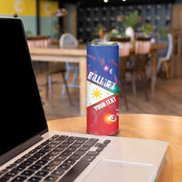 Personalised Philippines Billiards Skinny Tumbler Cue With Balls Flag Style - Wonder Print Shop