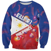 Personalised Philippines Billiards Sweatshirt Cue With Balls Flag Style - Wonder Print Shop