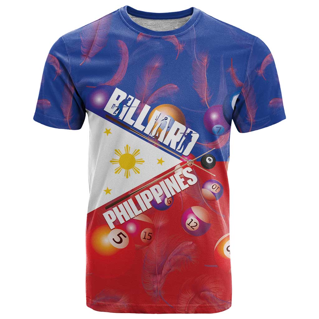 Personalised Philippines Billiards T Shirt Cue With Balls Flag Style - Wonder Print Shop